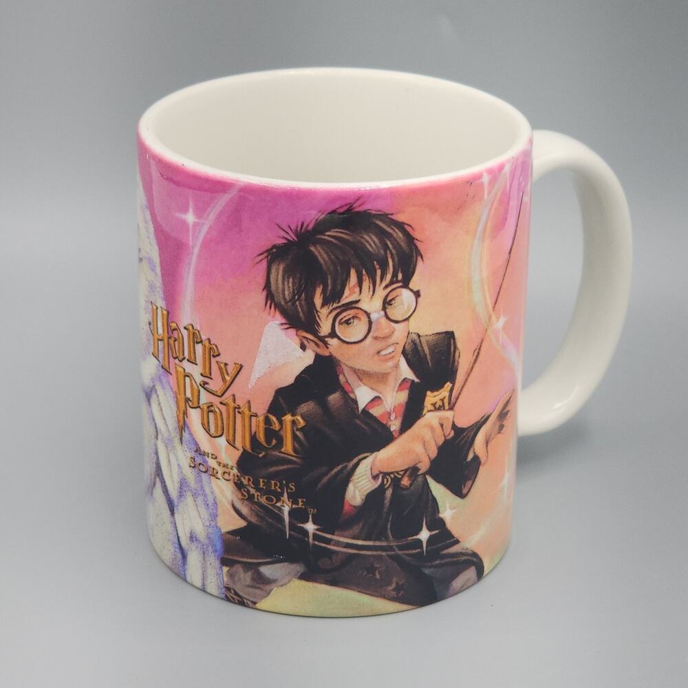 Vintage 2000 Harry Potter and the Sorcerer's Stone Mug with Hedwig
